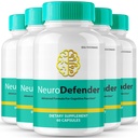 Neuro Defender Cerveau Suppléments pour la mémoire et les capsules de focus NeuroDefender Formule avancée Brain Health Support Pills, Nootropics de force supplémentaire Neuro Defender Toutes les revues naturelles (5 Pack)