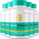 Neuro Defender Cerveau Suppléments pour la mémoire et les capsules de focus NeuroDefender Formule avancée Brain Health Support Pills, Nootropics de force supplémentaire Neuro Defender Toutes les revues naturelles (5 Pack)