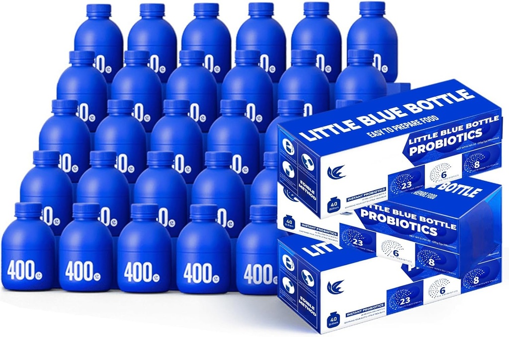 Probiotiques 40 milliards CFU - 30 bouteilles x 0,7 oz - Supplément de santé digestif