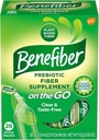Benefiber On the Go Prebiotic Fiber Supplement Powder for Digestive Health, Daily Fiber, Unflavored - 28 Sticks (3.92 Ounces)