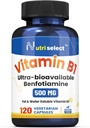 120 capsules de vitamine B1, fournissant 500 mg de benfotiamine, et est non-OGM, végétalien, et sans gluten