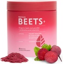 Beets+ Organic Beet Root Powder Blend Fortified with Vitamins & Prebiotics for Heart Healthy Energy & Nitric Oxide Production