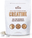 B.rad 100% poudre monohydratée de créatine micronisée pure naturelle, sans additifs, stimule la force musculaire, la récupération et la performance