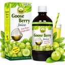Basic Ayurveda Gooseberry Jus de pur Amla Fruit Jus de pas de sucre ajouté Source naturelle de vitamine C pour les cheveux, les yeux, les dents et les ongles