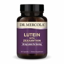 Dr Mercola Lutein avec Zeaxanthin, 30 portions (30 gélules), 40 mg de lutéine par portion, supplément alimentaire, soutient la santé de la vision et la fonction cognitive, non-OGM