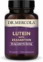 Dr. Mercola Lutein with Zeaxanthin, 30 Servings (30 Capsules), 40 mg Lutein Per Serving, Dietary Supplement, Supports Vision Health and Cognitive Function, Non-GMO