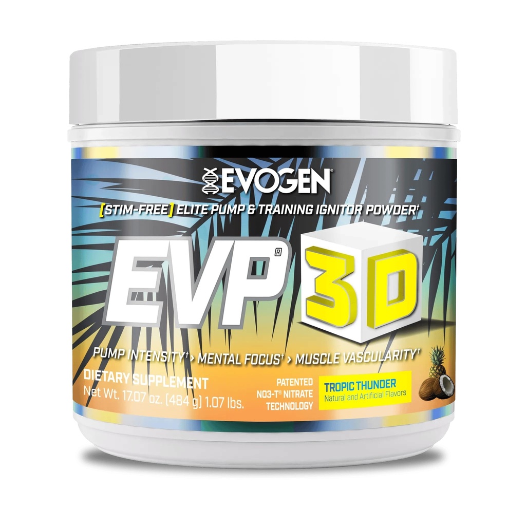 Evogen EVP 3D - Stim Free Pre Workout poudre pour les hommes et les femmes