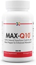 Arrêter de vieillir maintenant MAX-Q10 Coenzyme formulé avec Kaneka Q10 et extrait de poivre noir BioPerine amélioré pour haute absorption, santé cardiaque, production d'énergie 200 mg Capsules
