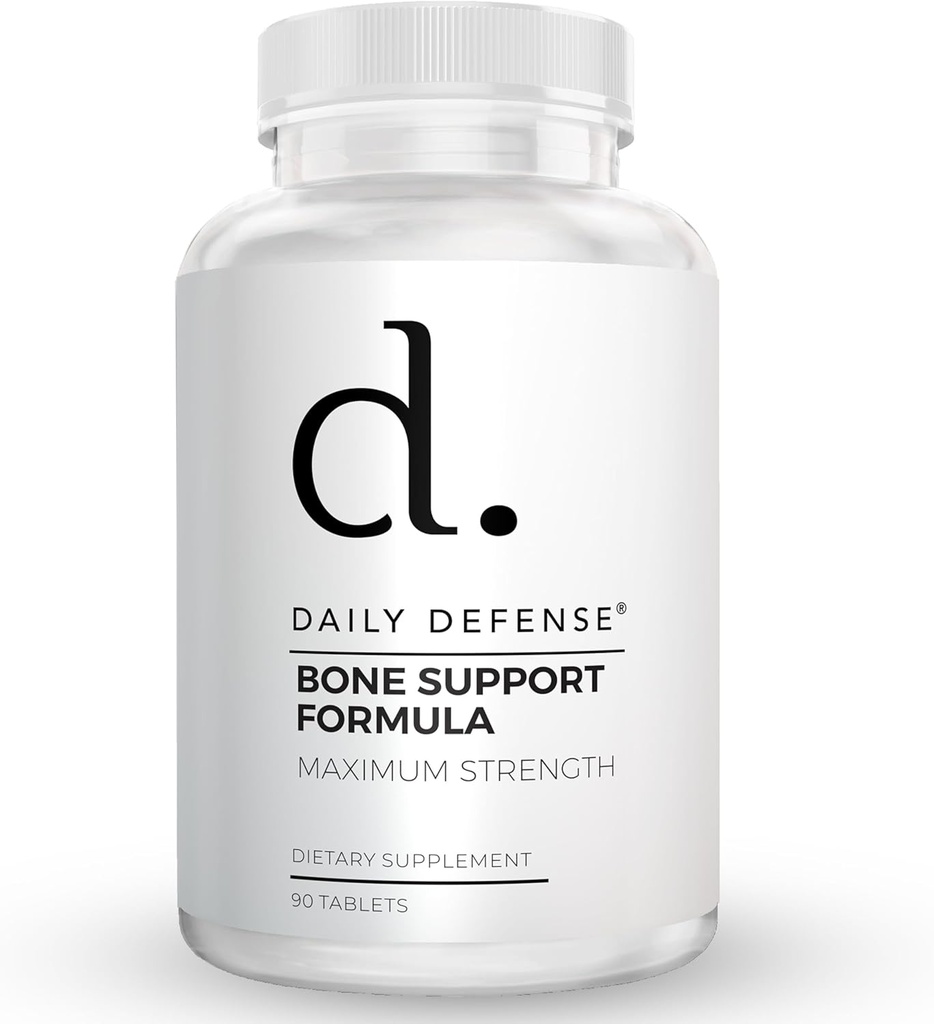 Suppléments de calcium pour les femmes et les hommes - Formule quotidienne de soutien aux os de défense avec Calcium 1000mg, Magnésium, L-Lysine HCl, et plus - pour une meilleure flexibilité et mobilité - 90 comprimés de calcium faciles à avaler