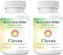 Supplément de soins de santé Dr Clark Cloves - Santé Digestive Naturelle, 500 mg, 100 gélules de gélatine pure 2Pack
