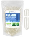 XPRS Nutra Taille 4 Capsules vides - 500 Compter les petites capsules de gélatine vides - Pills Bricolage Capsule Remplissage - Gel de pilules pures pour Do-It-Youlf Suppléments