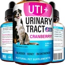Cat & Dog Traitement UTI - UTI Médecine et traitement de l'infection urinaire pour les animaux de compagnie - Soutien au rein - Contrôle de l'incontinence des chiens - Cat UTI Remède - Supplément de canneberge - É.-U. Fabriqué - 2fl.oz