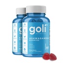 Goli Ashwagandha & Vitamine D Gummy 120 Comte - Relax. Restaurer. Détendez-vous. (Mixed Berry, KSM-66, Vegan, base végétale, non-OGM, sans gluten et sans gélatine), paquet de 2
