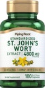 Piping Rock St. John's Wort Capsules (en anglais seulement) 4800 mg 180 Pills (en anglais seulement) Supplément d'extrait pour femmes et hommes (en anglais seulement)