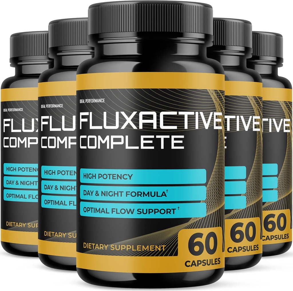 (5 Pack) Fluxactive Complete Package Fluxactive Complete for Prostate Health Fluxactive Pills Flux Active Complete (300 Capsules)