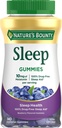 NatureS Bounty 10 mg Mélatonine Gummy, Supplément de sommeil sans médicament, 10 mg, Blueberry, 140 Ct