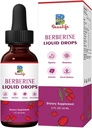 Supplément Berberine HCL - gouttes liquides berbères avec racine de seau d'or, feuille d'artichaut, cannelle Ceylan, supplément Berberine Veggie pour immunone, système de digestion et soutien de santé cardiaque