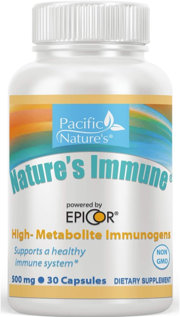 Nature’s Immune Powered by EpiCor - 500mg 30 Count High Metabolite Immunogens for Healthy Immune System Support - Non-GMO, Made in The USA