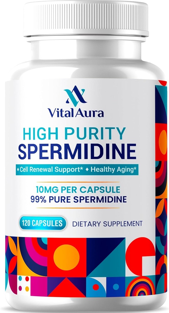 Supplément vital de l'aura spermidine - 10mg x 120 capsules