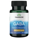 Swanson GABA Gamma Amino Acidbutyric Acid 250 Milligrammes 60 Capsules