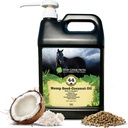Huile de noix de coco de chanvre - Suppléments Chevaux pour le soutien conjoint, le système immunitaire et la santé cardiovasculaire - Source riche d'Oméga 3, vitamine E et huile essentielle pour les chevaux - 1 Gallon