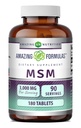 Formules étonnantes MSM (Methylsulfonylméthane) Supplément de 1500 Mg par portion Supplément de 180 comprimés non-OGM)