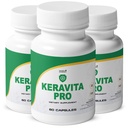 Keravita Pro - Supplément naturel avec des vitamines C, vitamine E, thé vert, curcuma et champignons pour cheveux et ongles