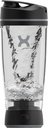 Bouteille de shaker originale Promixx - Batterie pour shakes de protéines lisses - sans BPA, 20oz tasse (noir)