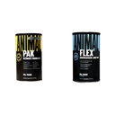 Pak animal - Paquet de vitamines et de suppléments tout-en-un pratique - Zinc et Flex – Supplément complet de soutien de joint – Contient Curcumine de racine Turmère – Aide à réparer et à restaurer les joints – 44 Packs