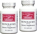 Formules écologiques Monolaurin 300 mg 180 capsules (90 capsules x 2 bouteilles)