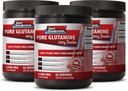 Booster Cerveau et Mémoire - Pure GLUTAMINE Powder 4 500MG - Immune Support, supplément de poudre de glutamine, suppléments de booster d'énergie, l glutamine pre Workout, l glutamine Post Workout 3 bouteille (900g)