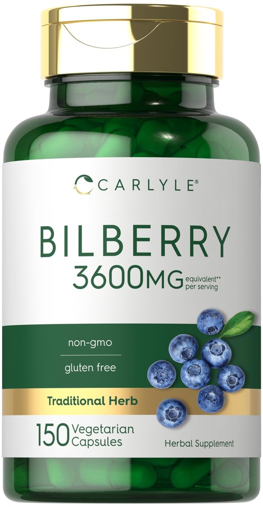 Carlyle Capsules d'extrait de baies bilicoles $ 3600mg $ 150 Comte $ Végétarien, non-OGM, supplément de fruits sans gluten