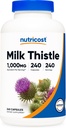 Nutricost Milk Thistle 1,000mg Equivalent, 240 Capsules - 250mg of 4:1 Extract - Vegan, Non-GMO and Gluten Free
