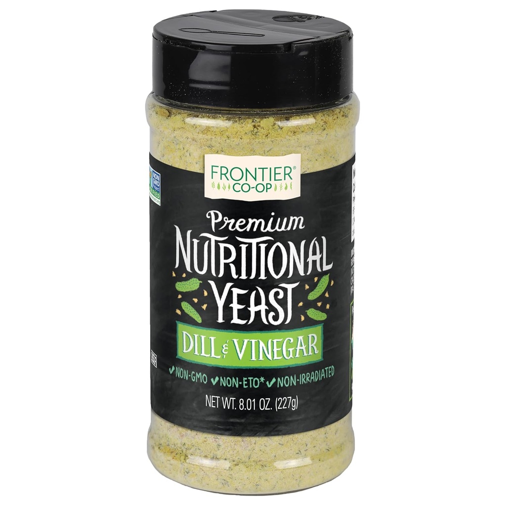 Frontier Dill & Vinegar Nutritional Yeast Blend, 8.01 Ounce