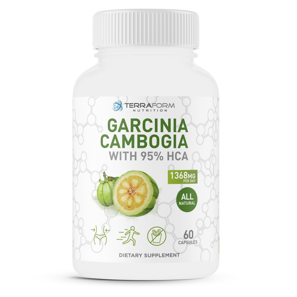 Extrait 100% pur de Garcinia Cambogia – 95% naturel HCA 1368mg par portion – Fast Weight Loss Support, All-Natural Appetite Suppressant – pour les hommes et les femmes - 30 portions