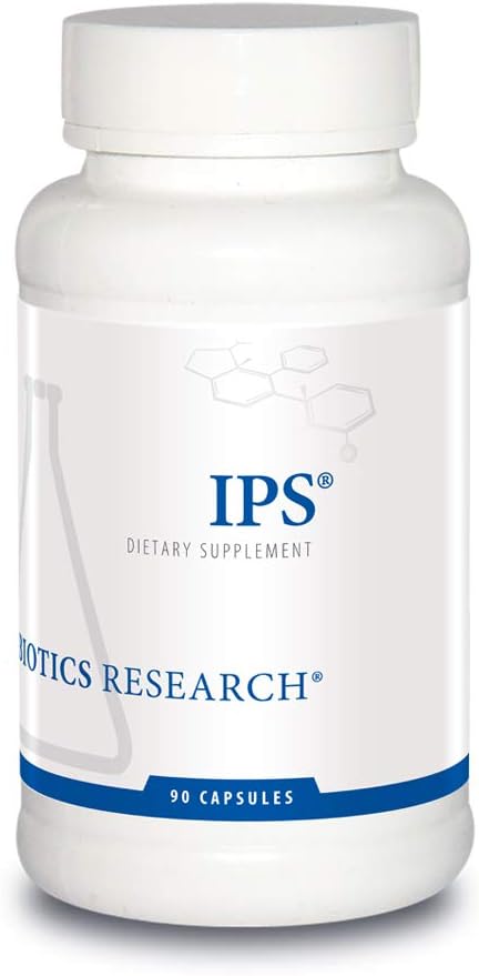 Recherche en biotique IPS – Soutien gastro-intestinal optimal, Soutien à la doublure, Gut Healing, Jerusalem Artichaut, Intestine d'agneau, Glucosamine Sulfate, Gamma Oryzanol, L-Glutathion, 90 Capsules