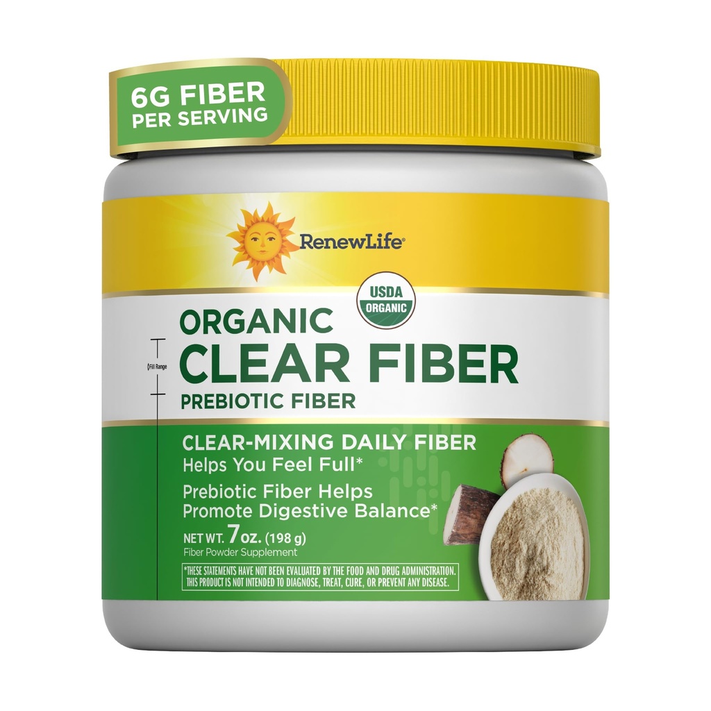 Renouveler la vie adulte complètement clair bio prébiotique fibre de kéto, poudre, 7 oz. (Package May Vary)