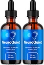 (2 packs) NeuroQuiet Drops - NeuroQuiet Official Daily Hearing Support Tous les liquides naturels propres Formule avancée pour la santé de l'oreille, la clarté auditive et les examens du bilan auditif intérieur, 2 bouteilles pendant 2 mois