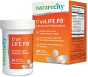 NatureCity True-Life-PB plateau mélange stable prébiotiques et probiotiques pour les femmes et les hommes - Suppléments de santé gustative pour les femmes et les hommes - Sans lait - (30 Capsules de légumes)