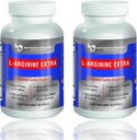 DOCTEUR COMPLÉMENTS RECOMMANDÉS Premium L-Arginine 1000 MG formule d'oxyde nitrique soutient la santé Cardio, la production d'oxyde nitrique, l'endurance et plus - 2 Pack