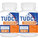 2000mg Tudca supplément de soutien du foie, Tudca sel bile avec chardon de lait et nac,120 capsules pendant 60 jours,Support pour foie, désintoxication, système immunitaire