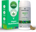 MultiVitamine Vegan MultiSupplement, 26 Vitamines & Minéraux – Suppléments Vitamines pour Métabolique, Fonction Cerveau et Soutien Immune – Multivitamines pour Femmes, Hommes & Enfants