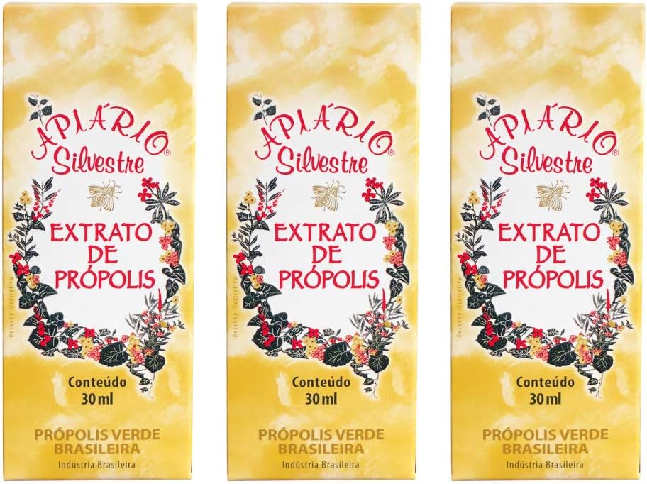 Distributeur officiel - 1 bouteille d'Apiario Silvestre Brésilien Green Bee Propolis Céréale liquide Extrait alcoolique 30 ml