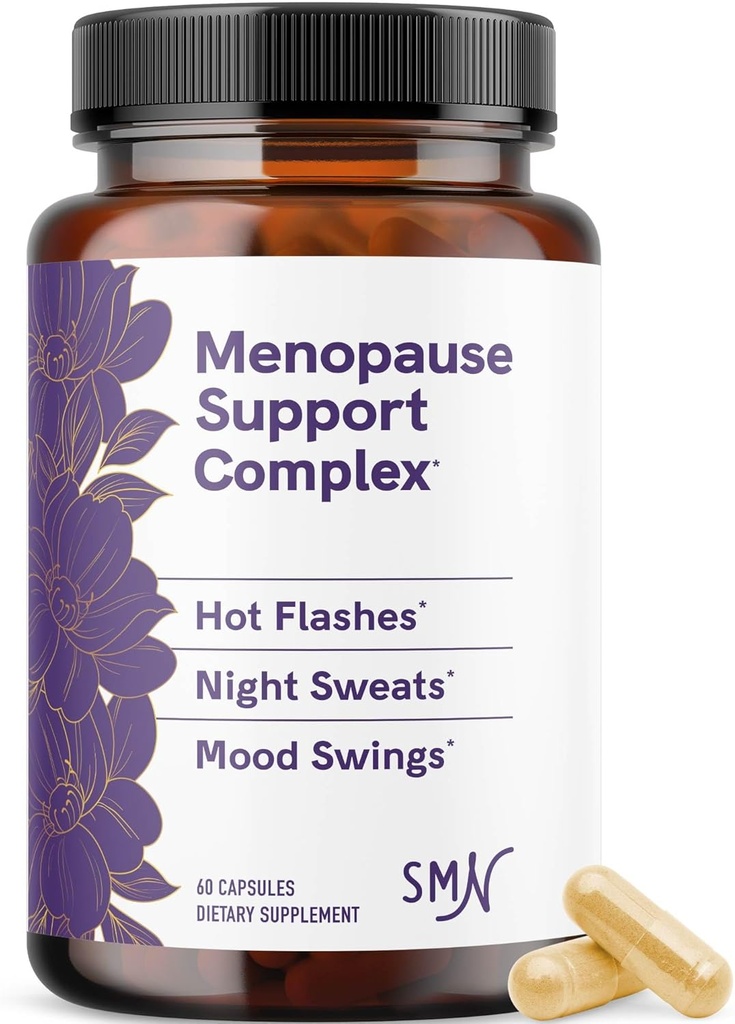 Suppléments à la ménopause pour les femmes Flashs chauds et sueurs nocturnes.Équilibre hormonal, soulagement de la ménopause pour les femmes et soutien périménopause.