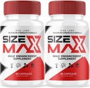 ize labs Taille Max Pills pour les hommes, Taille Max Capsules naturelles et efficaces, Taille Max soutient le corps pour effectuer plus longtemps et mieux, Taille Max Supplément Avis (120 Capsules) (Pack de 2)