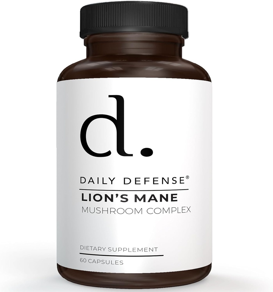 Lions Mane Mushroom Supplement 200mg - 5x Fruiting Body Mushroom Supplements with Reishi, Maitake, Shiitake, & Chaga - Memory & Focus Brain Support Supplements, 60 Nootropic Capsules, Made in the USA