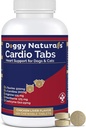 Supplément de soutien cardiaque pour chiens - Aides Support cardiaque et supplément de force cardiaque pour chien, L-Taurine, L-Carnitine, Hawthorn, L Arginine, Coenzyme Q10 - Fabriqué aux États-Unis - 120 comprimés