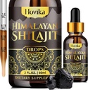 Himalayan Shilajit gouttes liquides de résine, pure bio Himalayan Shilajit résine 600mg avec mélange ayurvédique & 85+ Trace Minerals & Acid Fulvic pour booster cerveau et soutien à l'immuno-énergie, 2 Fl Oz