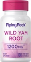 Piping Rock Wild Yam Root Capsules 1200mg , 100 Count , Supplément d'extrait , sans gluten , non-OGM
