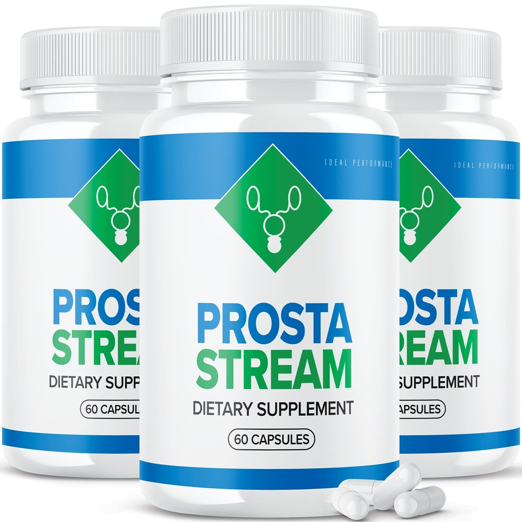 IDEAL PERFORMANCE (3 Pack) Prosta Stream Supplément Prostastream Pills (180 Capsules)